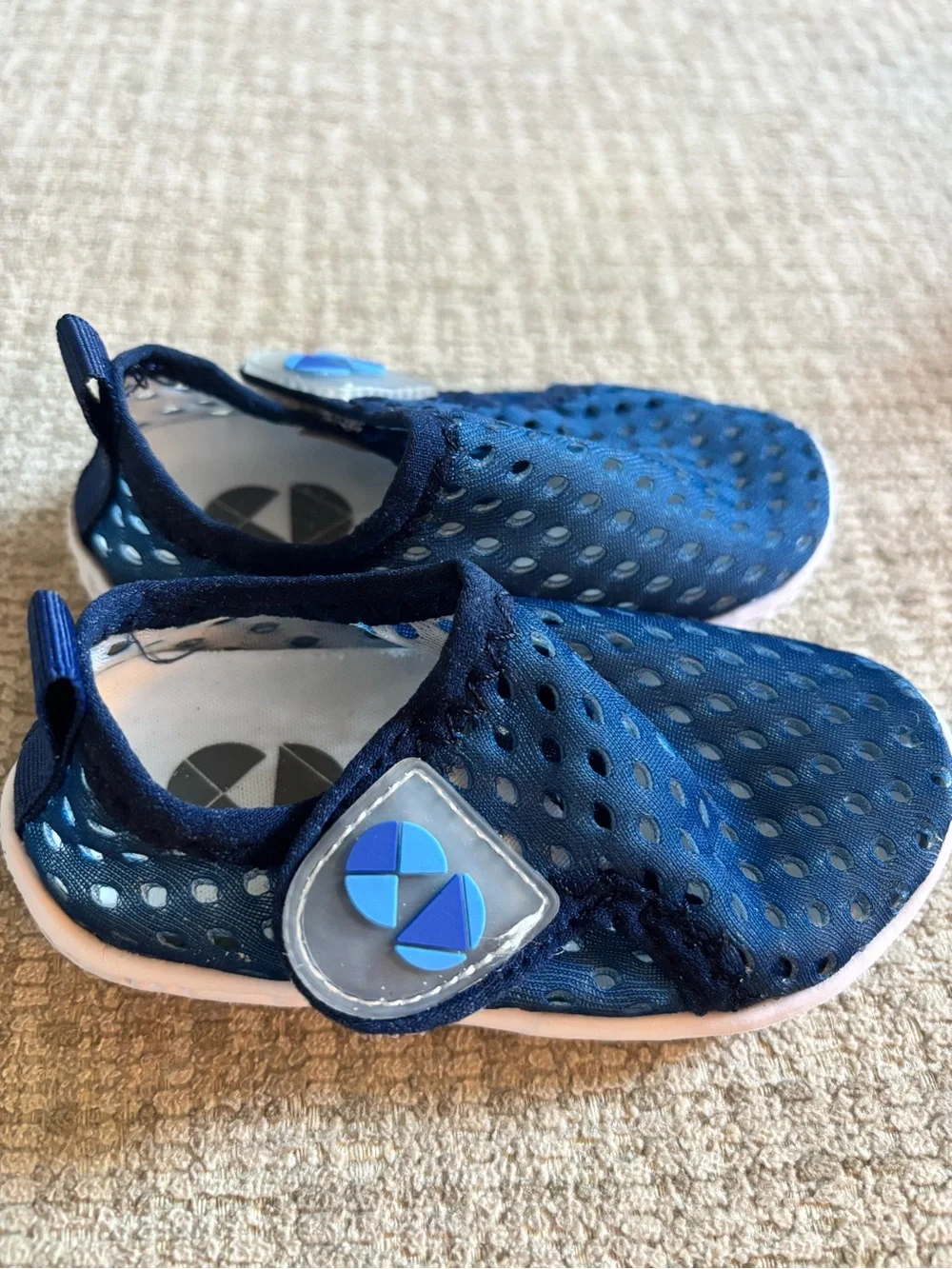 Kids Navy Blue Slip-On Water Shoes